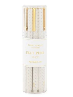 NWT: Sugar Paper Rose Pindot Felt Pen Set